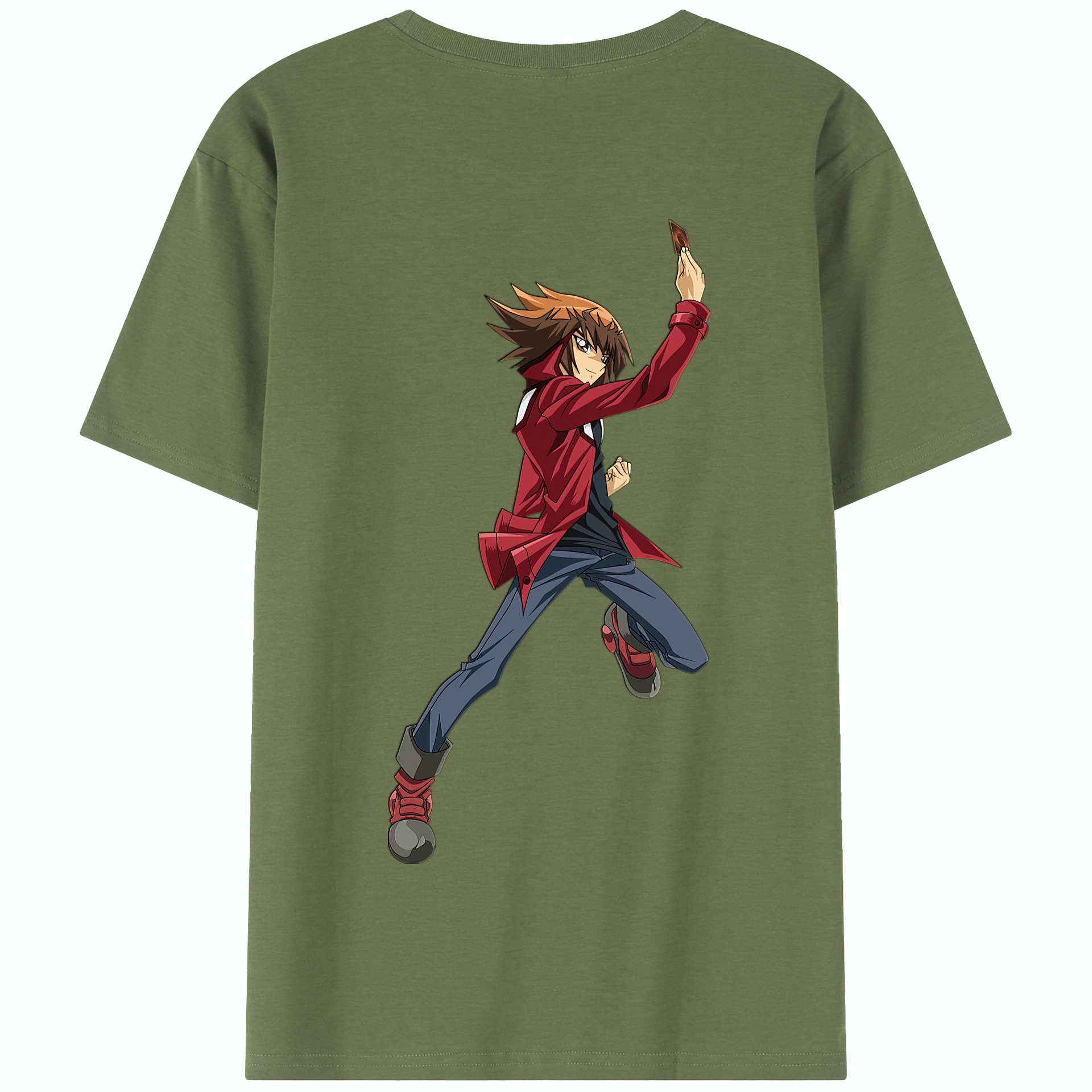 （画像用） 遊☆戯☆王 Yu-Gi-Oh! 綿100％半袖Tシャツ（背面プリント）